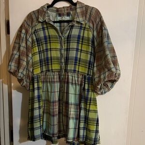 We The Free Multicolor Plaid Shirt